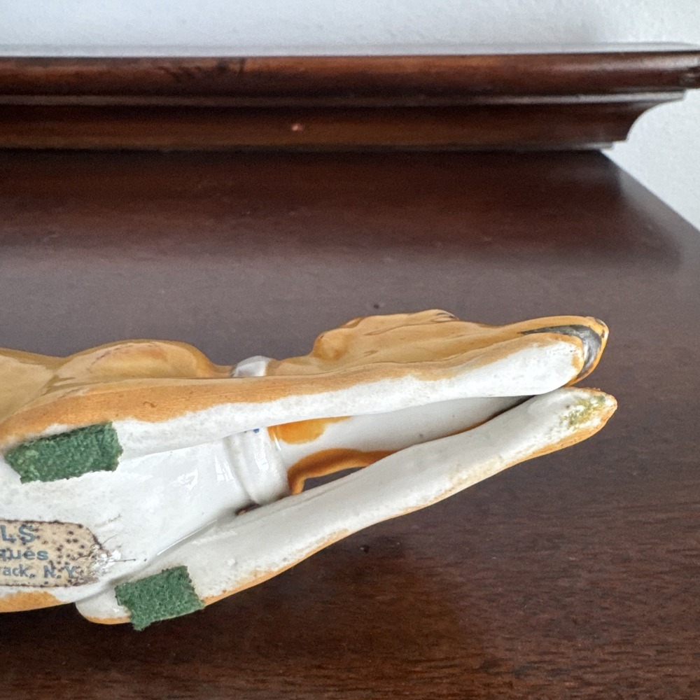 6.5" Staffordshire Porcelain Greyhound Dog - Picture 11 of 13